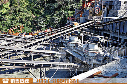 玄武巖碎石生產線