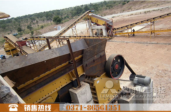 花崗巖破碎現場