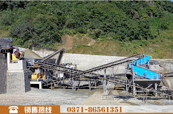 河卵石制砂生產線